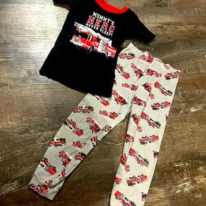 4T Fire Truck Boys Pajamas